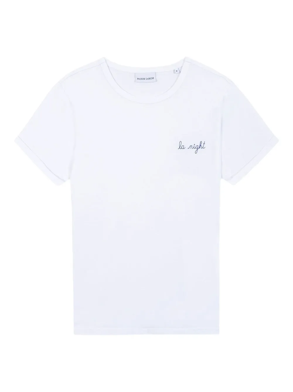 Maison Labiche Embroidered Cotton T-shirt In White