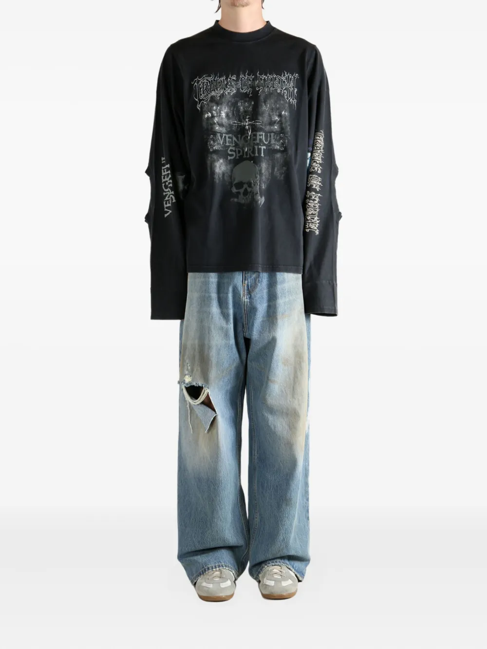 VETEMENTS long-sleeve sweater Zwart