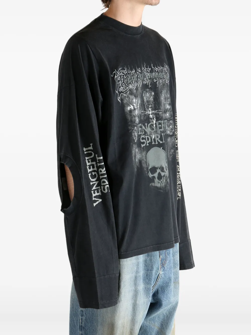 VETEMENTS long-sleeve sweater Zwart