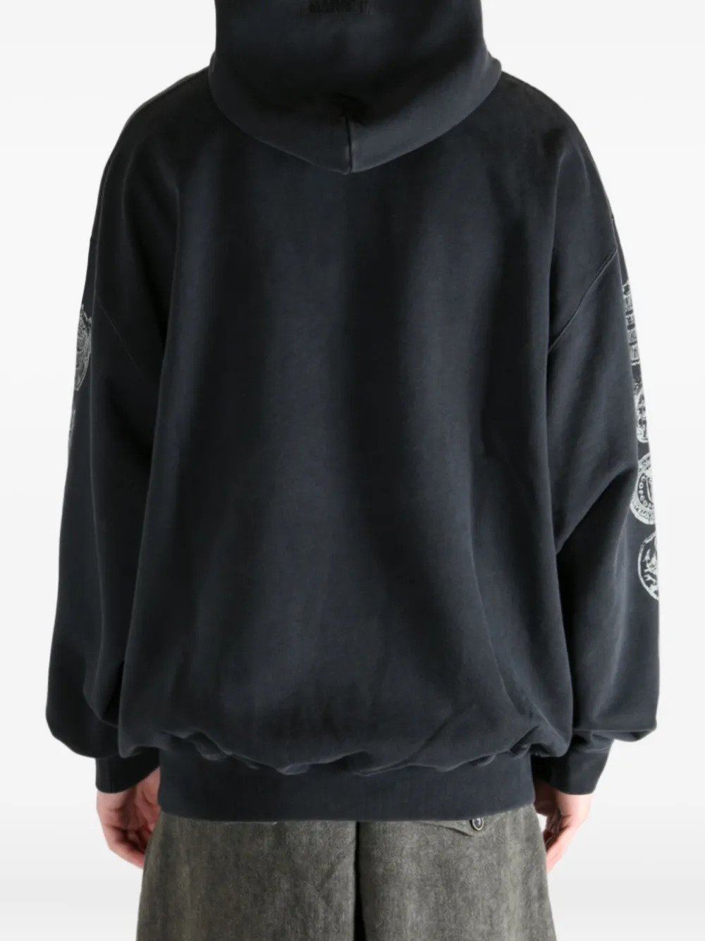 VETEMENTS Vengeful Spirit graphic-print hoodie Zwart