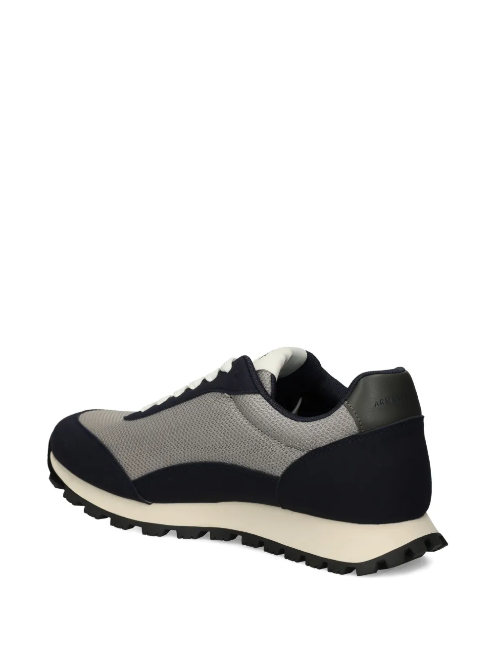 Armani Exchange Sneakers With Contrasting Logo In Gray