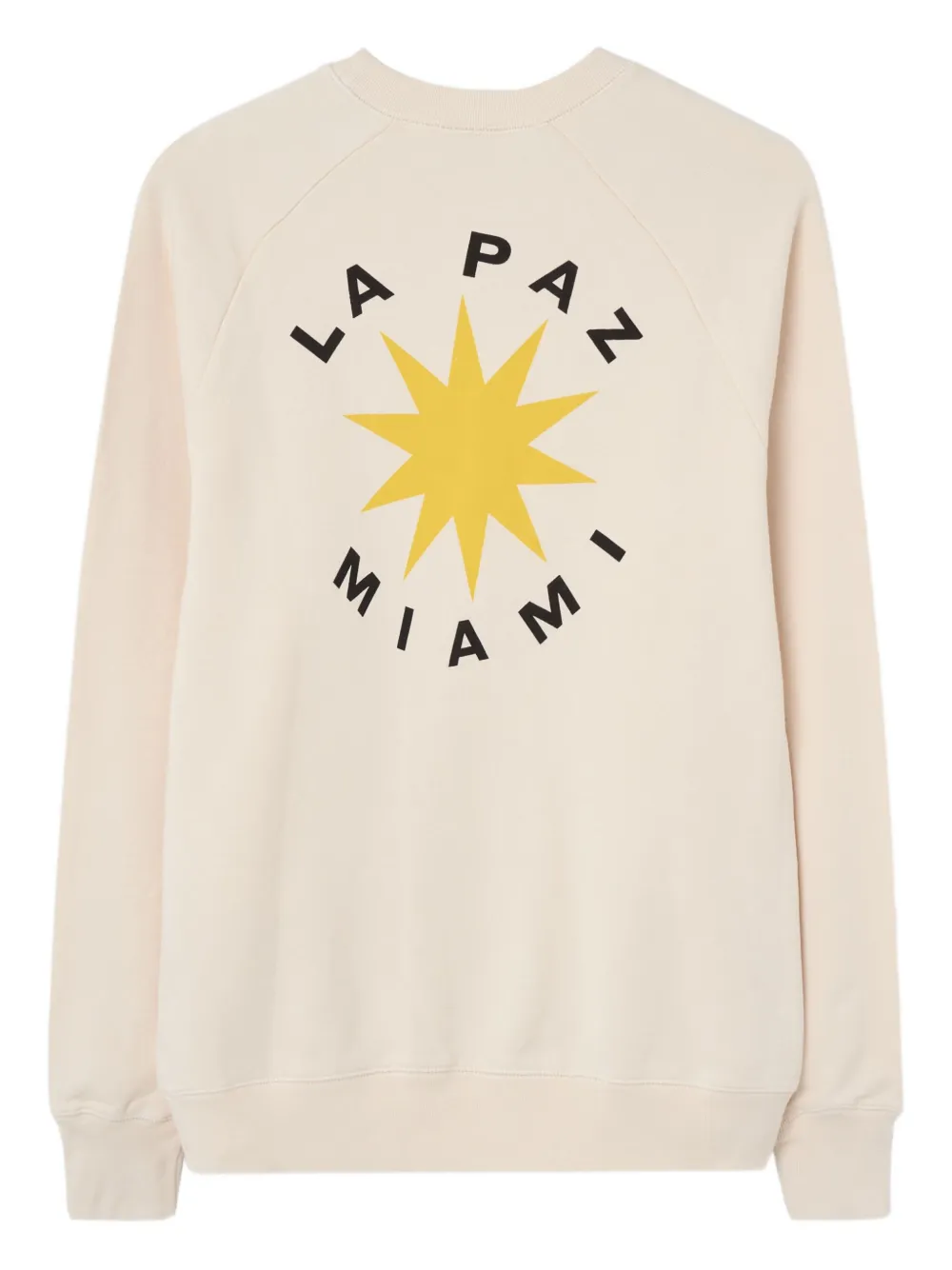 LA PAZ Cunha  Miami printed sweatshirt - Beige