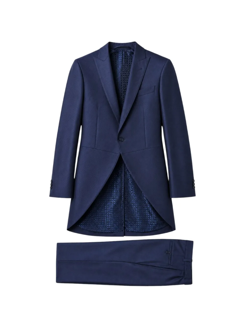 RAMON SANJURJO peak-lapel tailored single-breasted suit - Blu