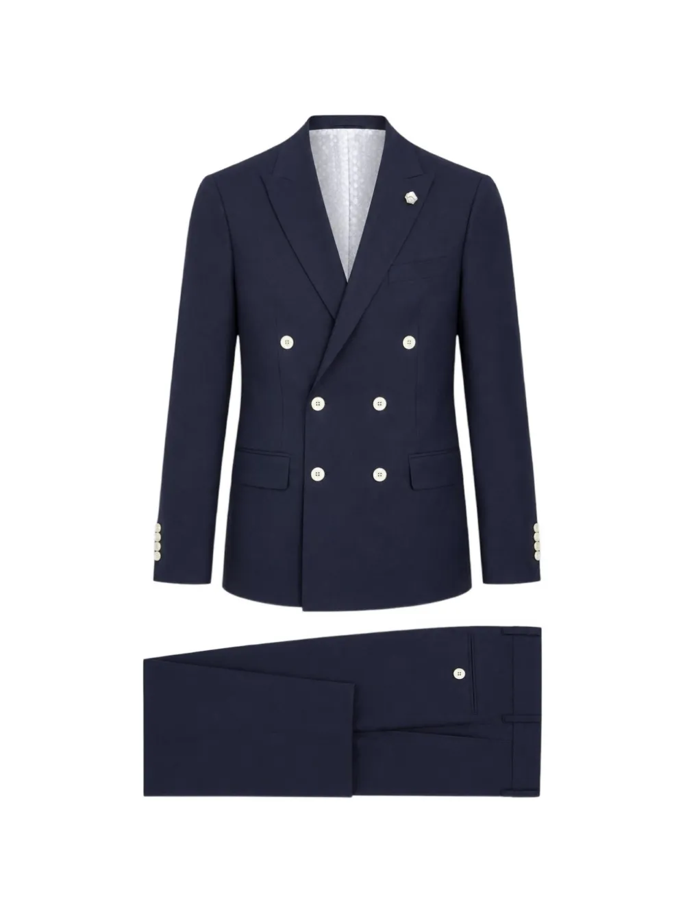 RAMON SANJURJO double-breasted two-piece suit - Blu