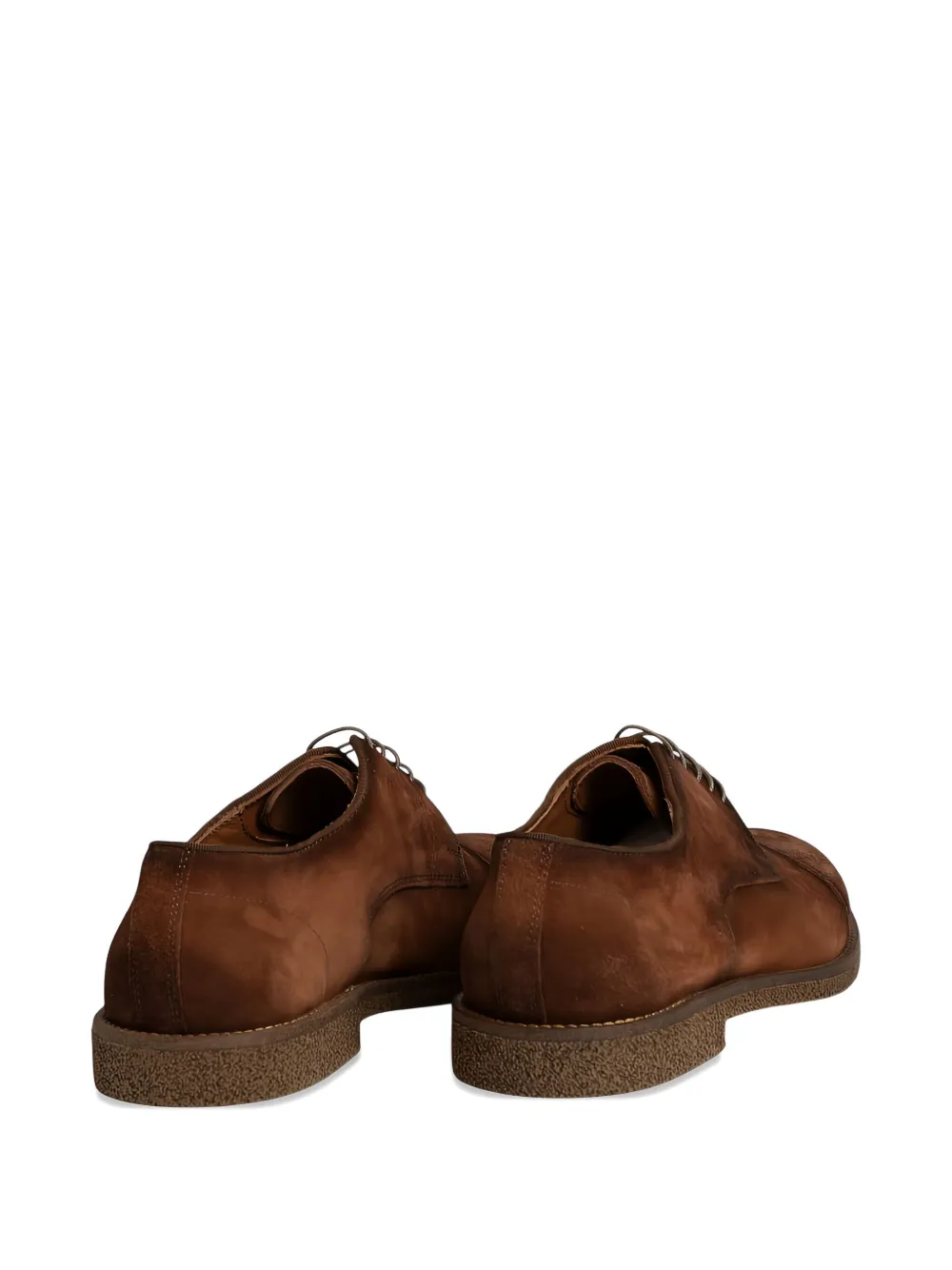 FLECS suede lace-up Derby shoes Brown
