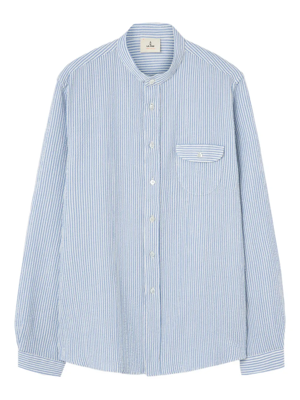 LA PAZ stripe long-sleeve shirt | Blue | Image 1