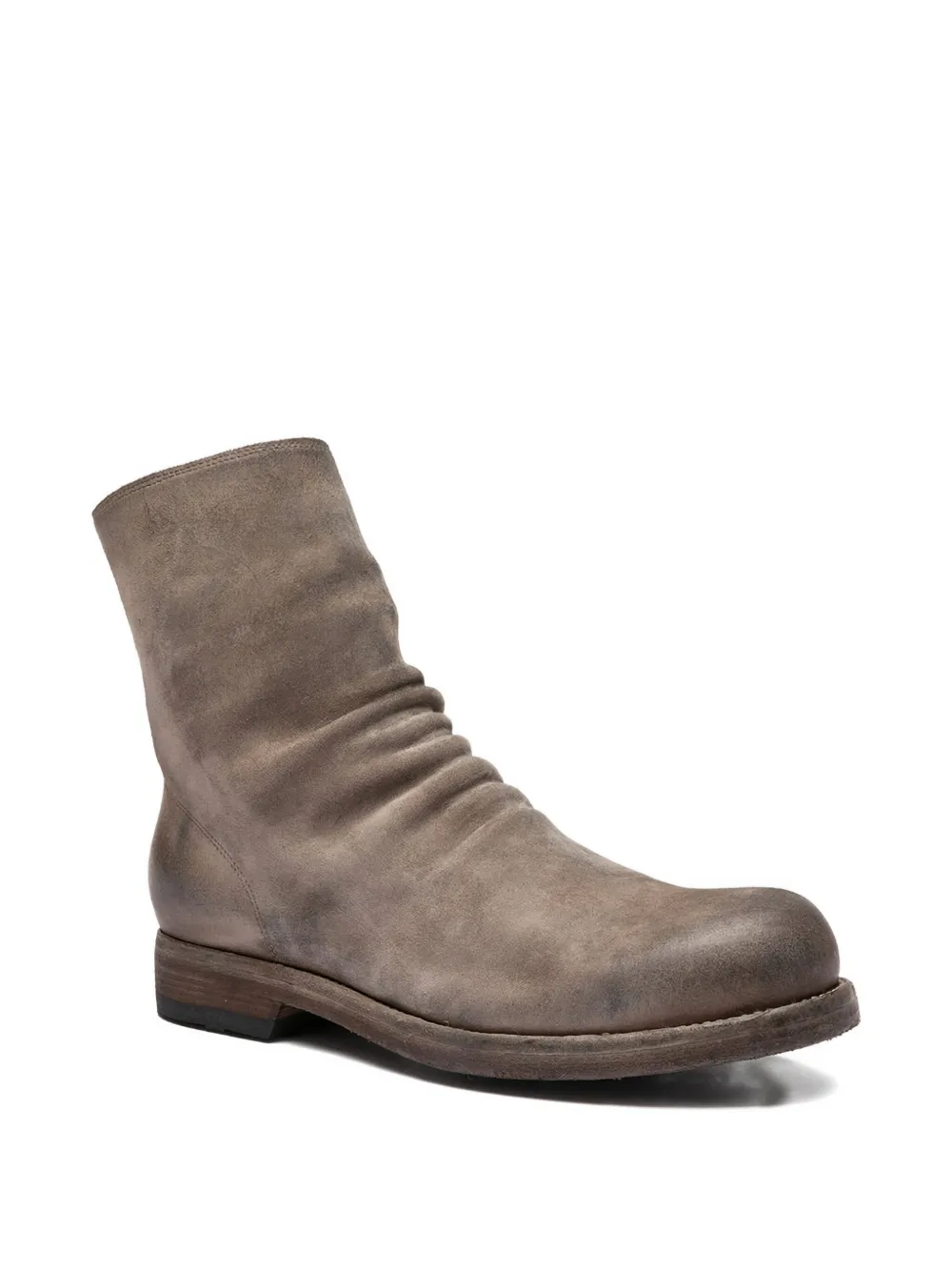 Officine Creative calf leather zip boots Grey