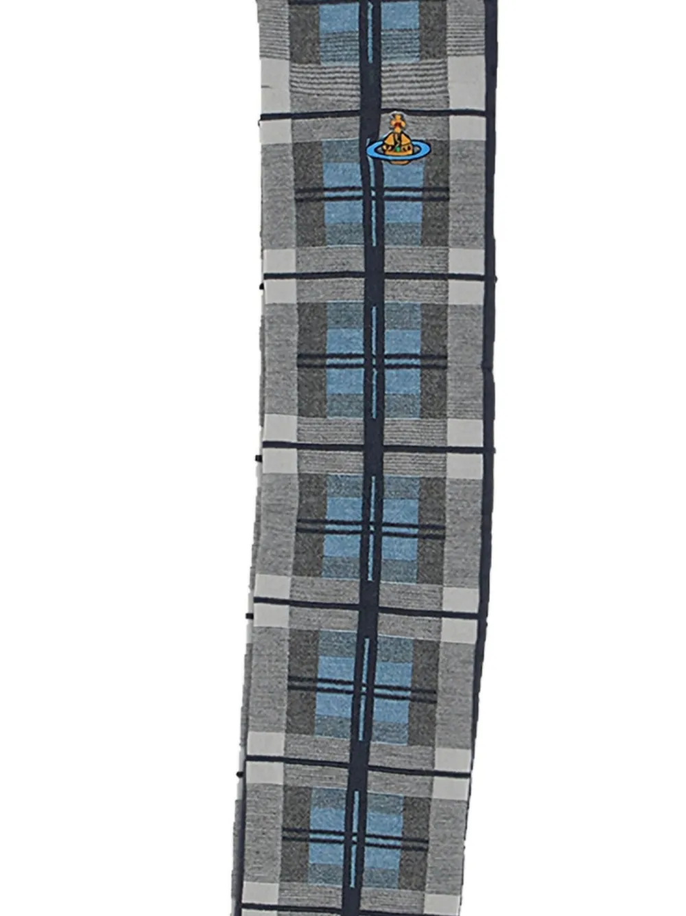Vivienne Westwood tartan-pattern Orb-patch socks Zwart