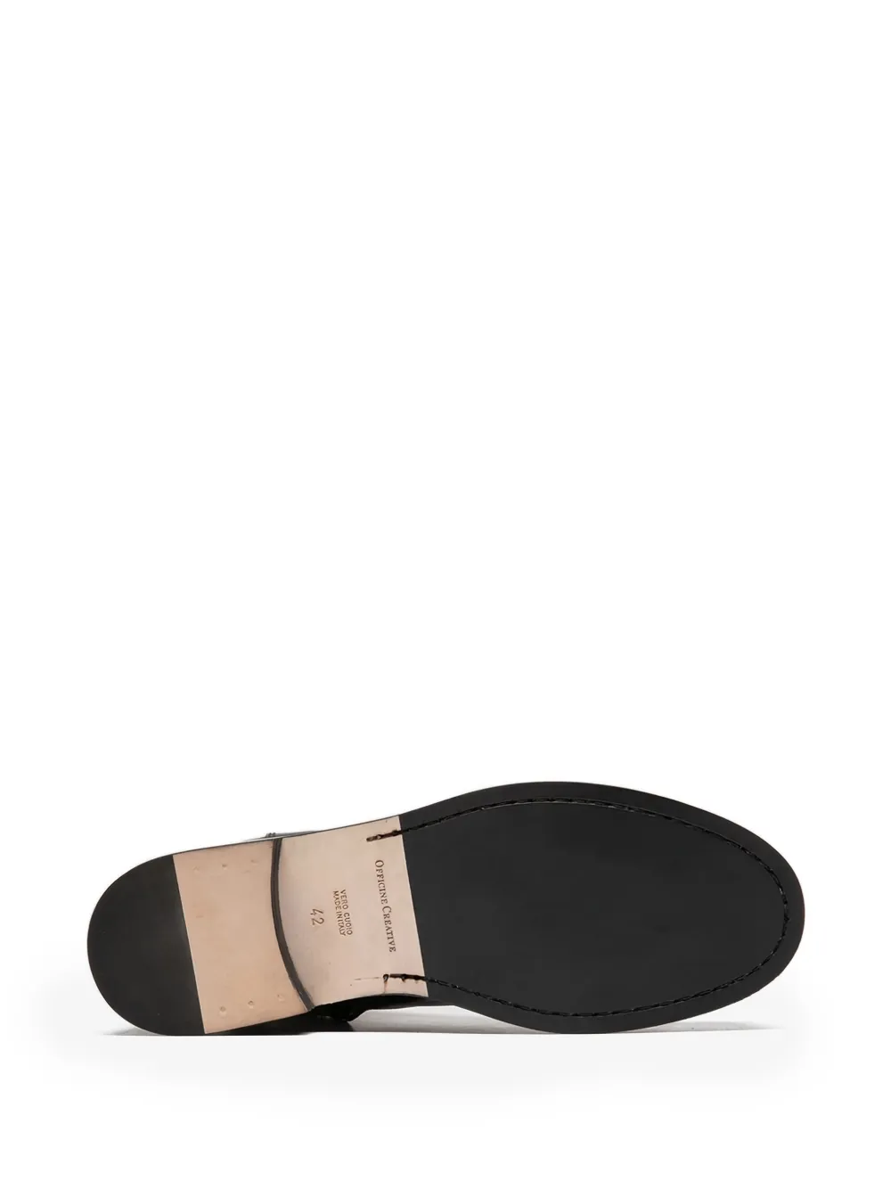 Officine Creative Leren veterschoenen Zwart