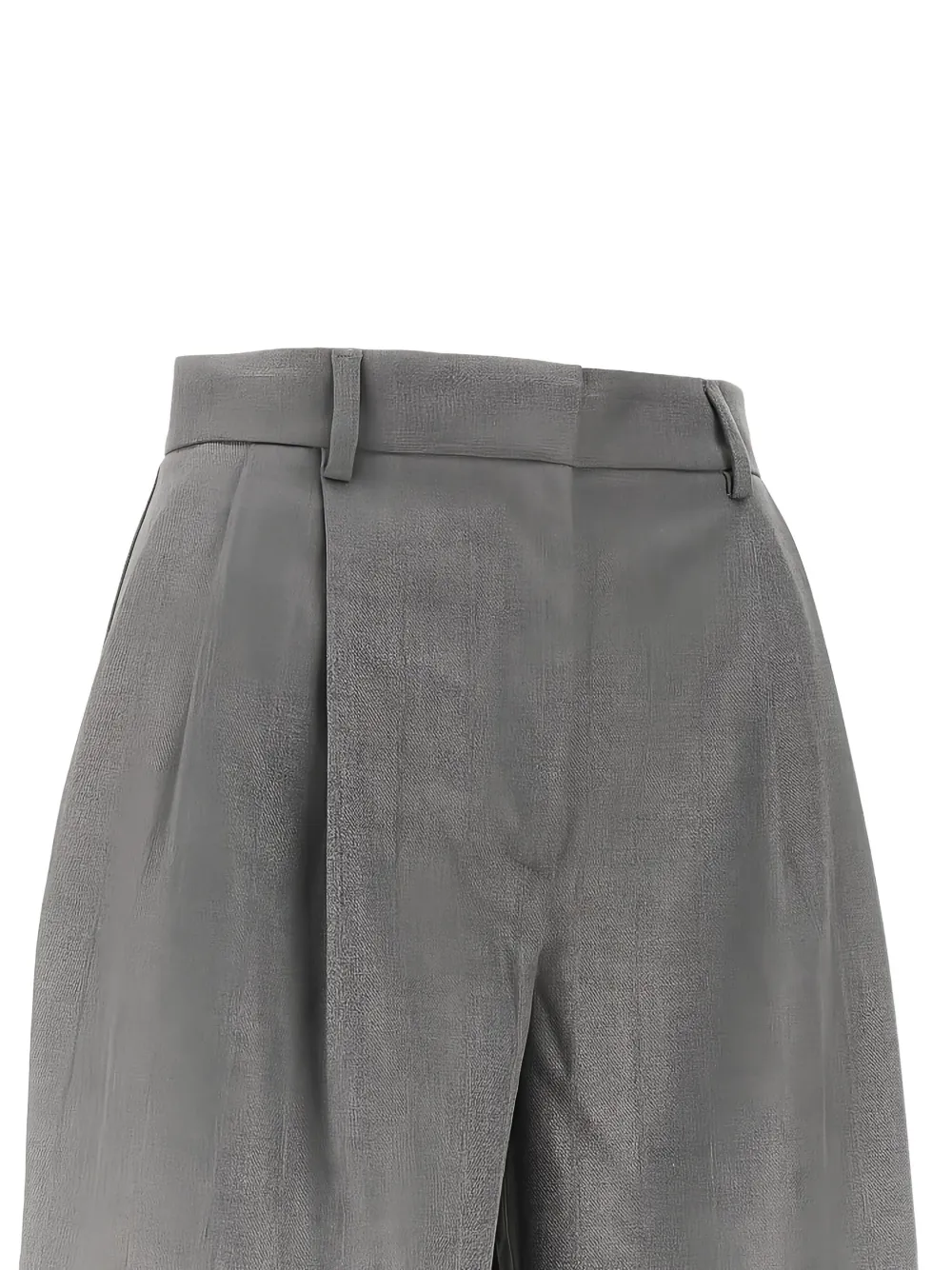 THE ANDAMANE pleated-front bermuda shorts - Grijs