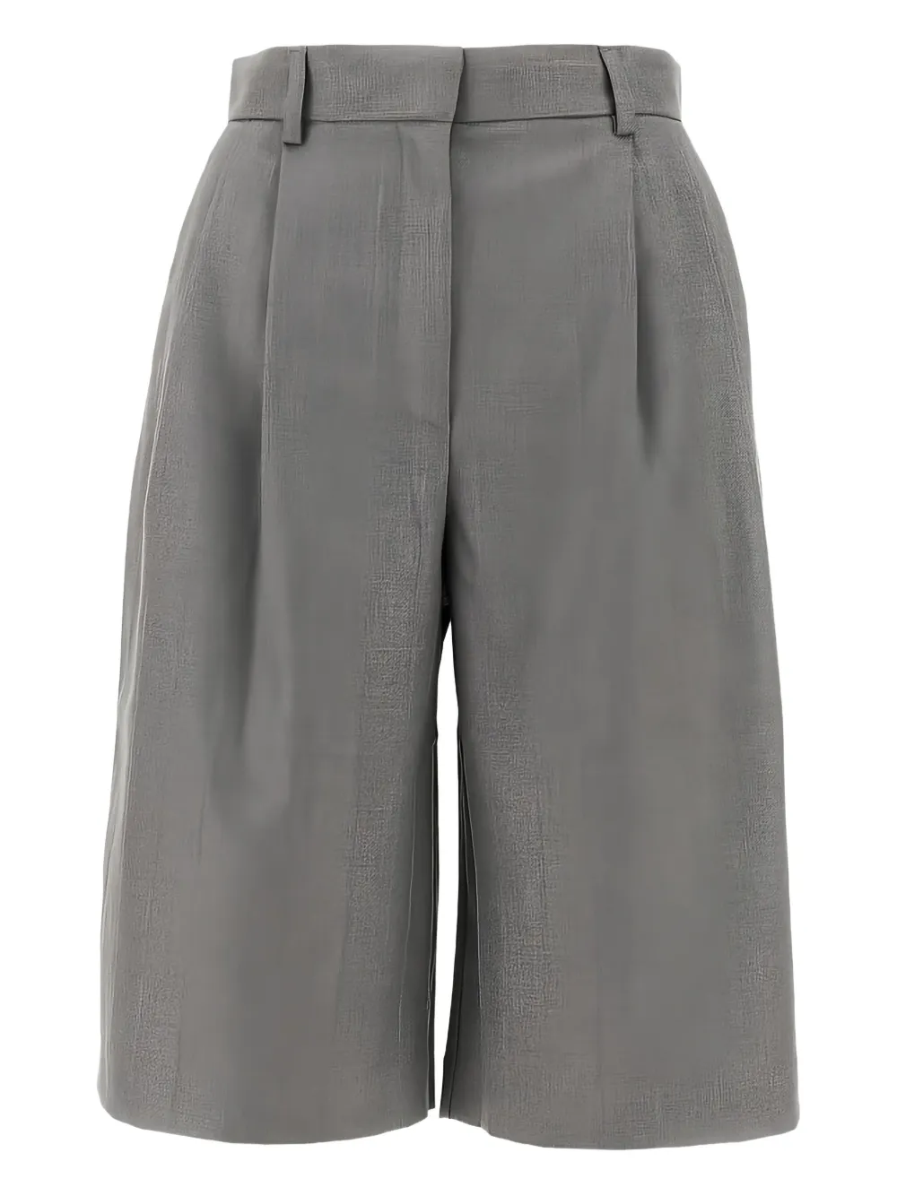 pleated-front bermuda shorts