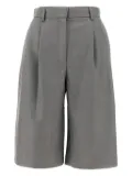 THE ANDAMANE pleated-front bermuda shorts - Grey