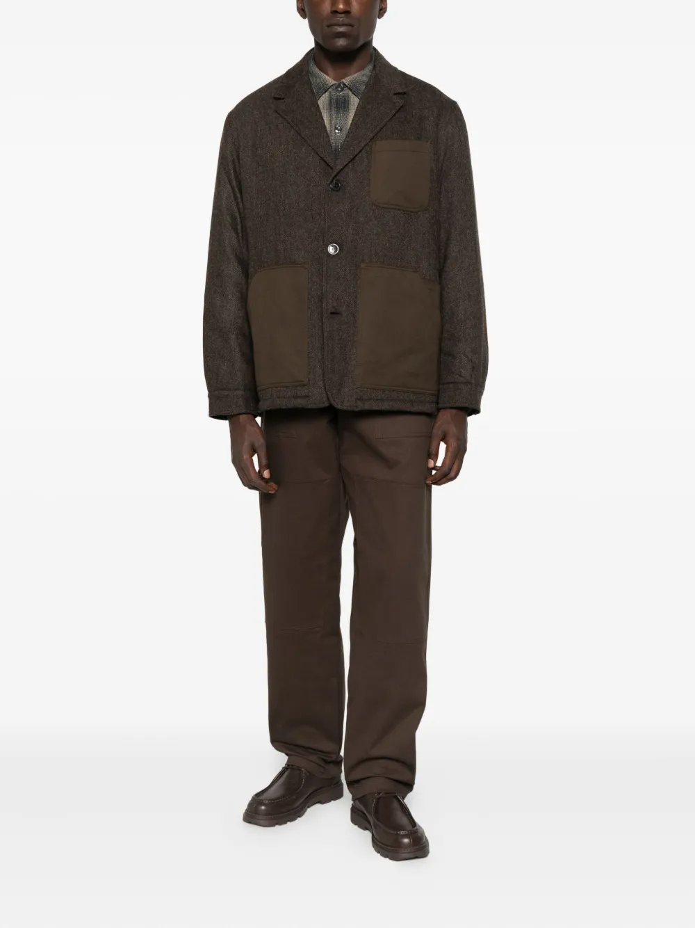 ROVI lucca drawstring patch-pocket trousers - Bruin
