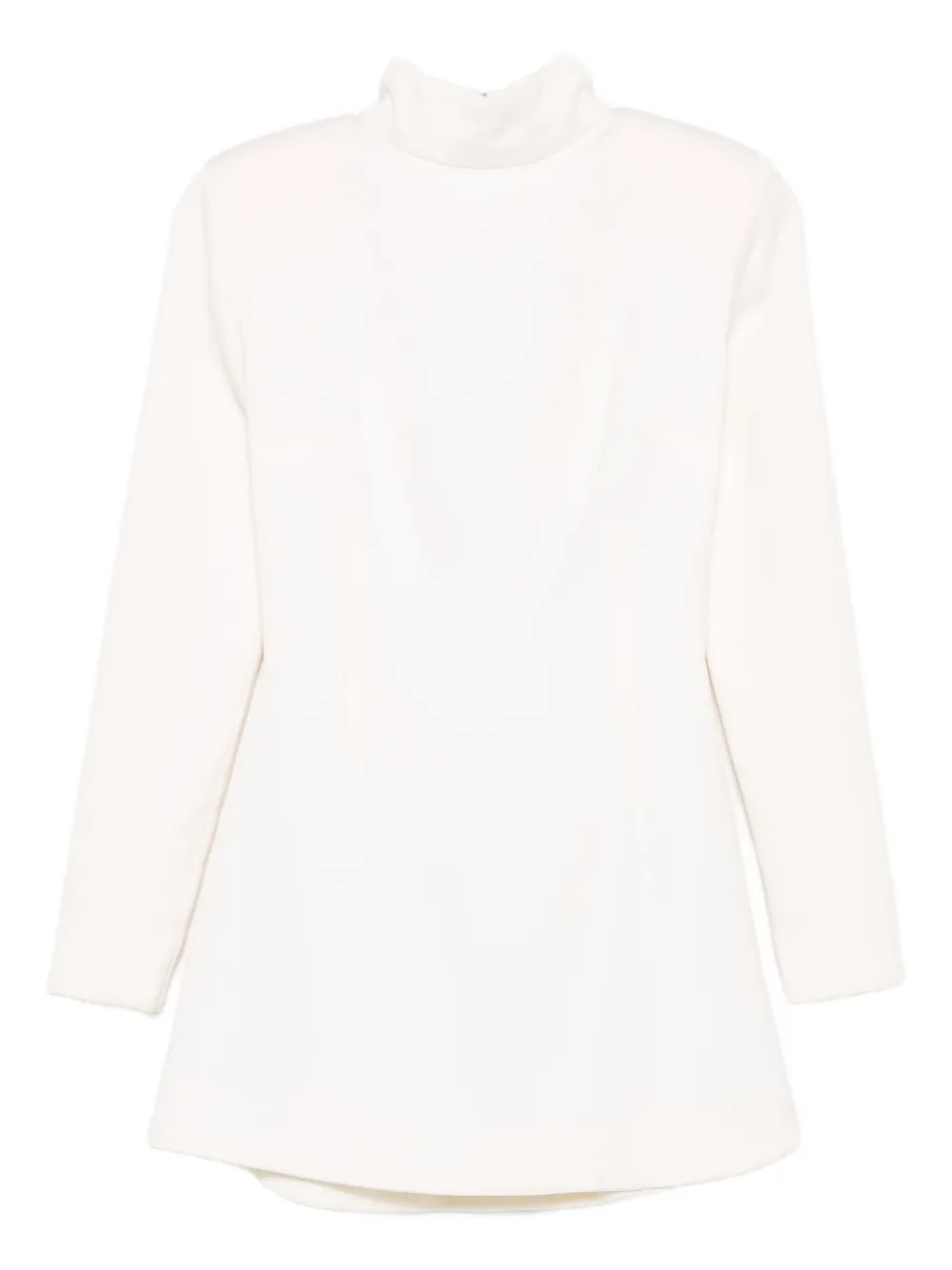 Vestiaire D'un Oiseau Libre High-neck Long-sleeve Dress In Brown