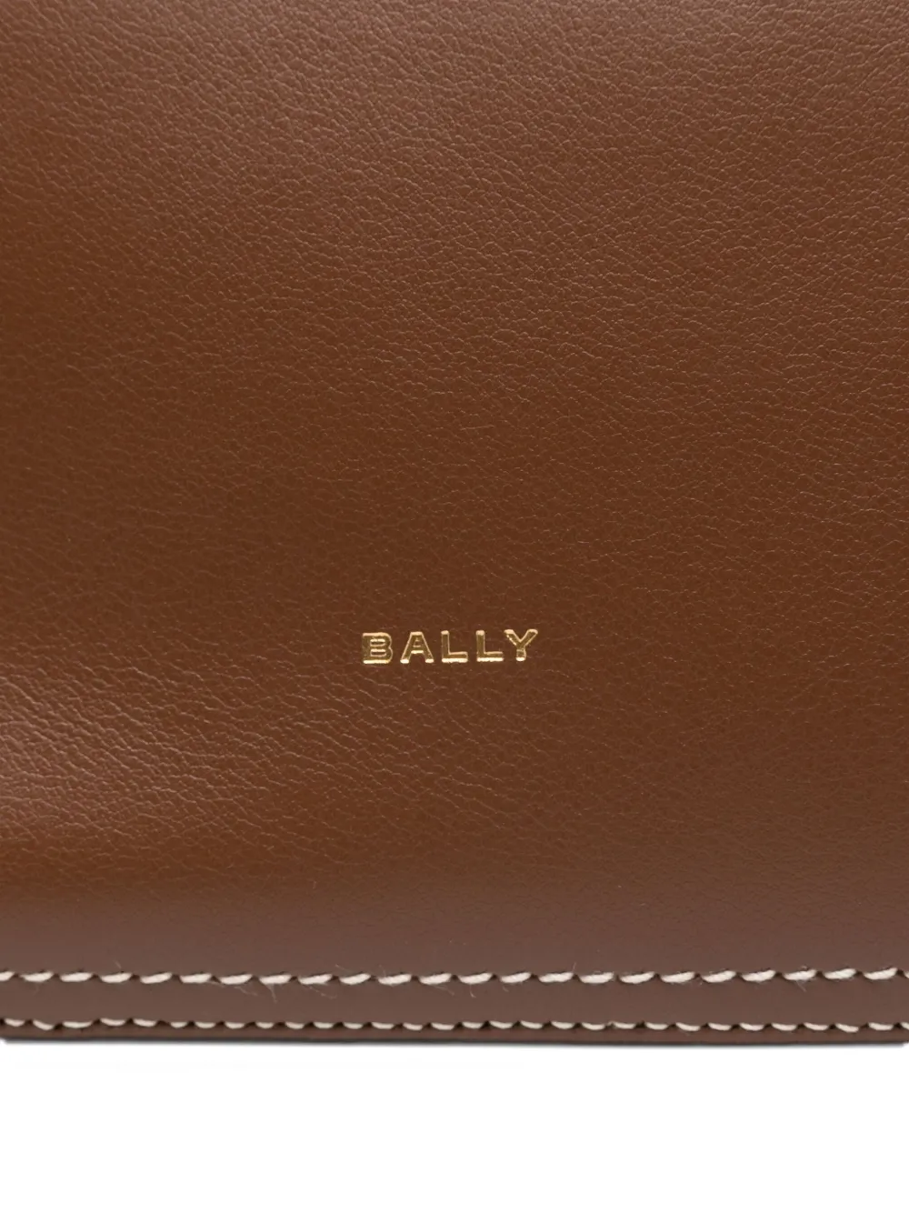 Bally Easy leren schoudertas Bruin