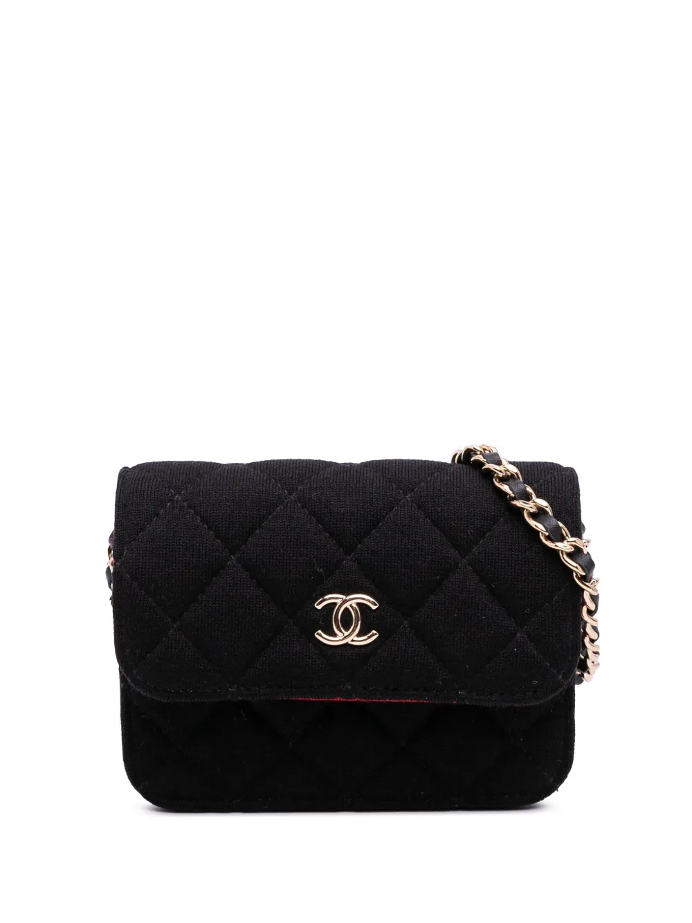 2019 Mini CC Quilted Jersey VIP Flap crossbody bag