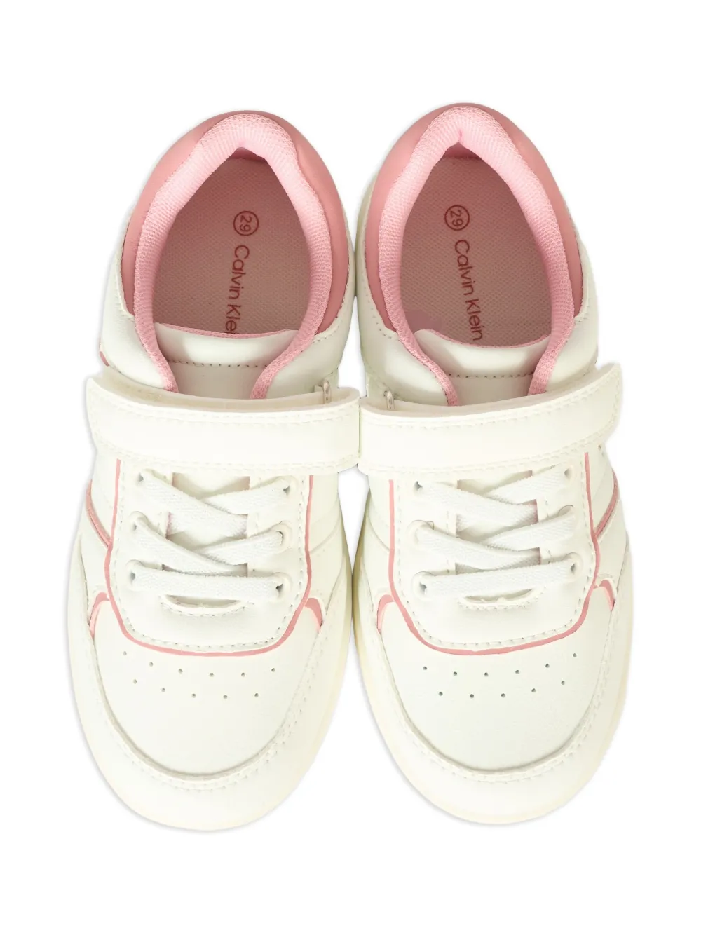 Calvin Klein Kids logo sneakers Wit