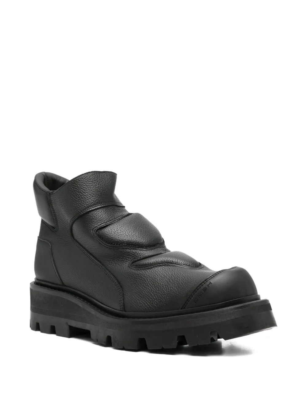 GmbH Aeon embossed leather boots Black