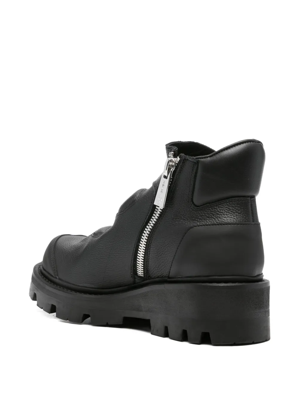 GmbH Aeon embossed leather boots Black