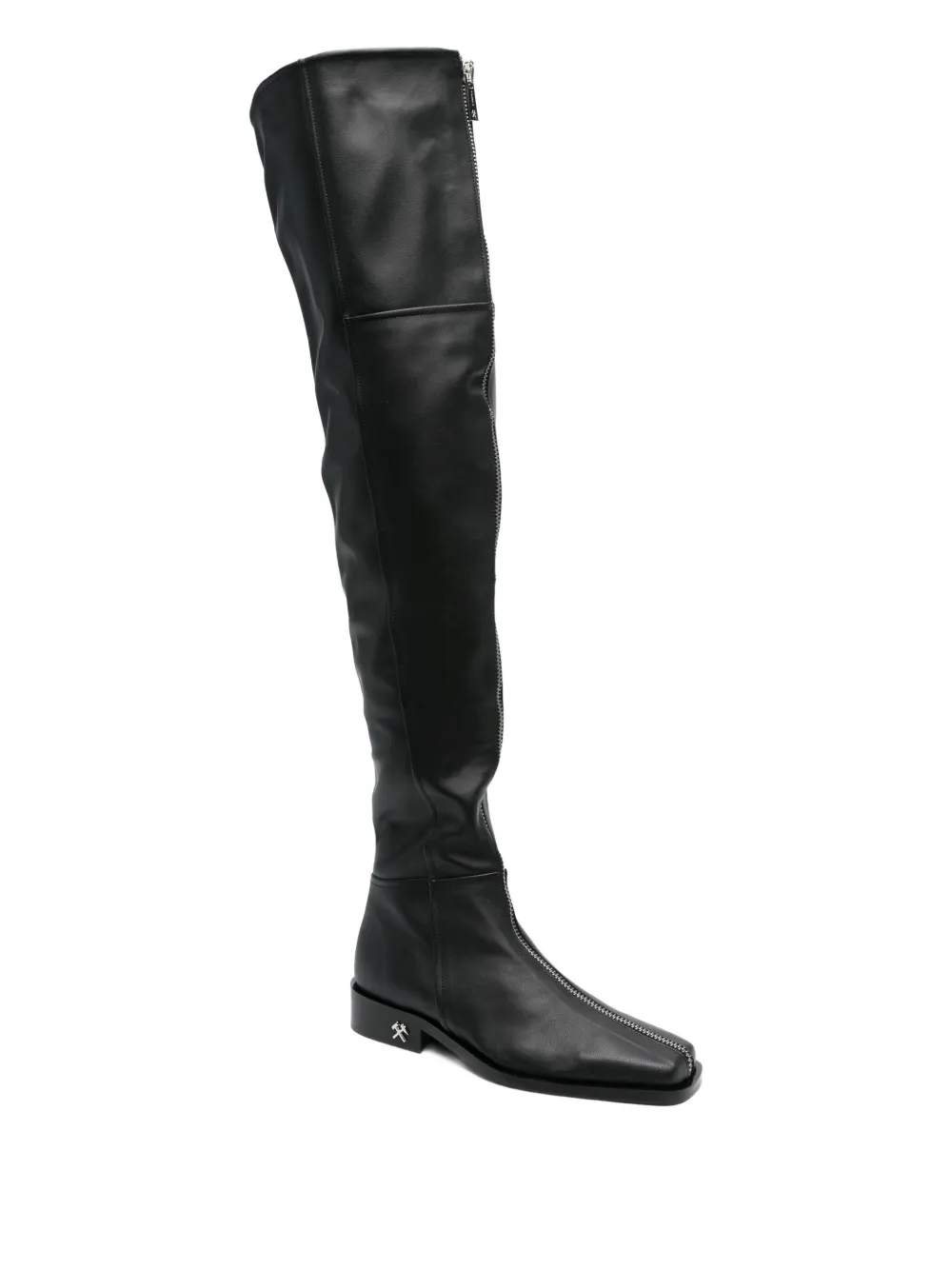 GmbH zip-front overknee boots Black