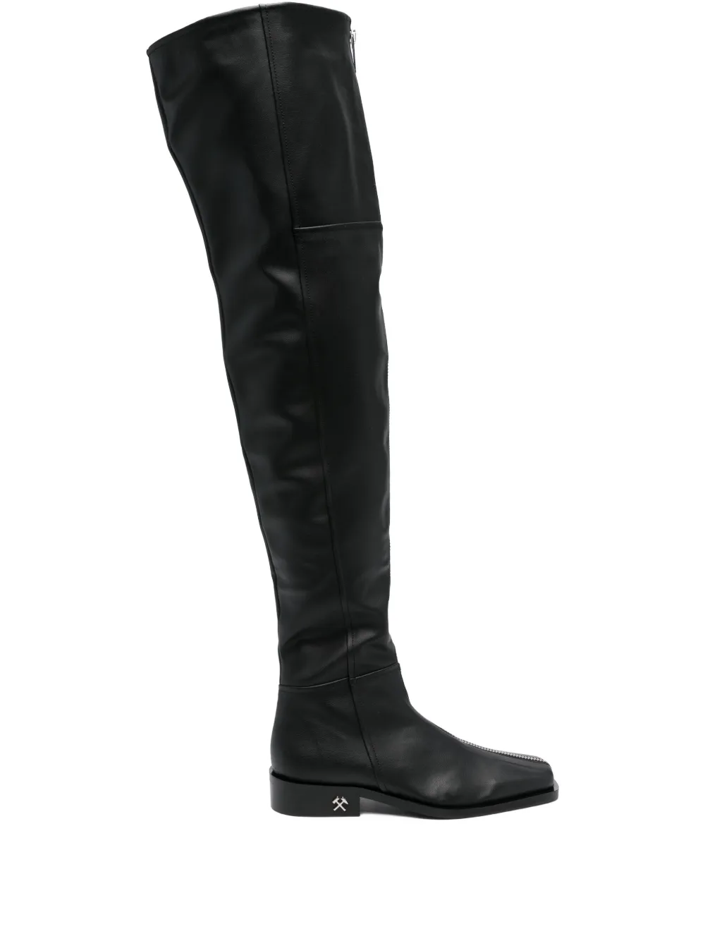 GmbH zip-front overknee boots Black