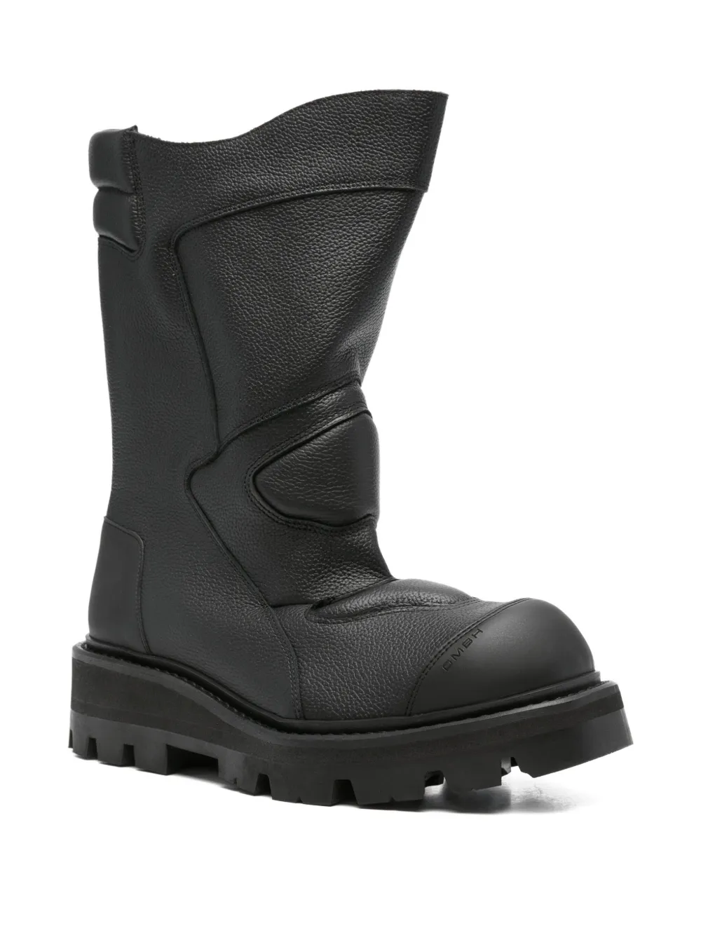 GmbH Aeon embossed leather high-shaft boots Black