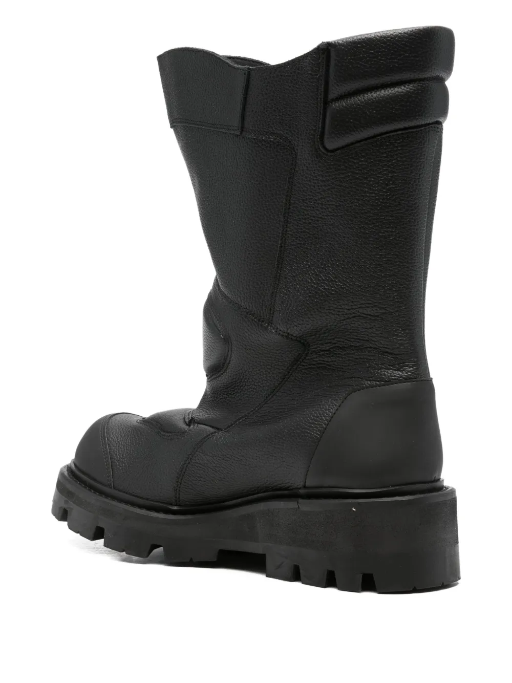 GmbH Aeon embossed leather high-shaft boots Black