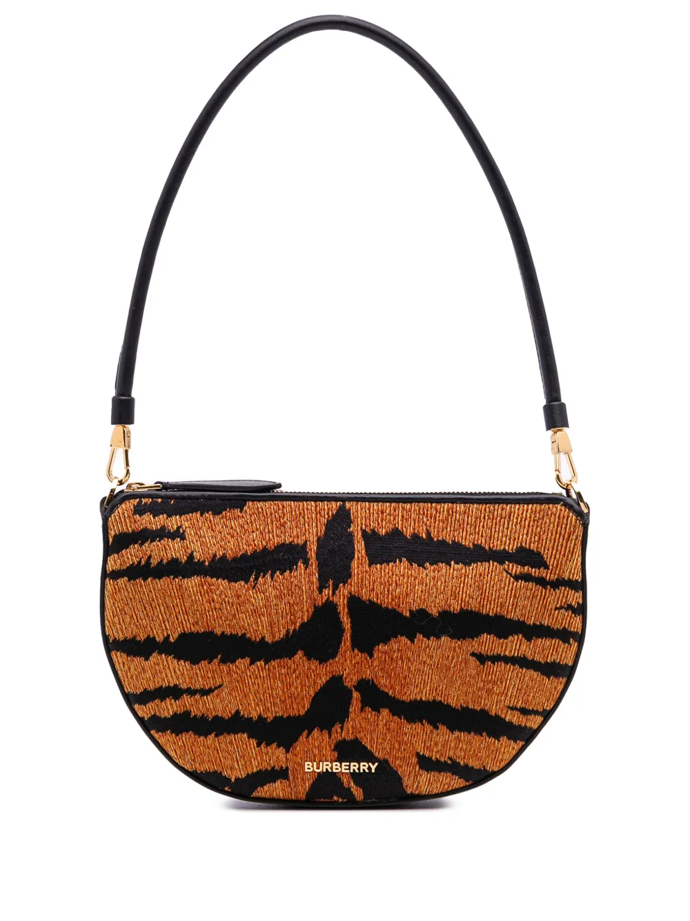 2018-2025 Mini Canvas Tiger Print Olympia shoulder bag