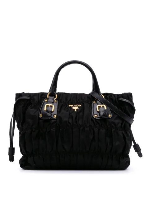 Prada Pre-Owned 2000-2025 Tessuto Gaufre satchel