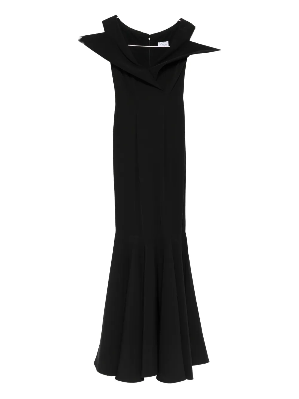 Vestiaire d'un Oiseau Libre cowl-neck flared dress | Black | Image 1