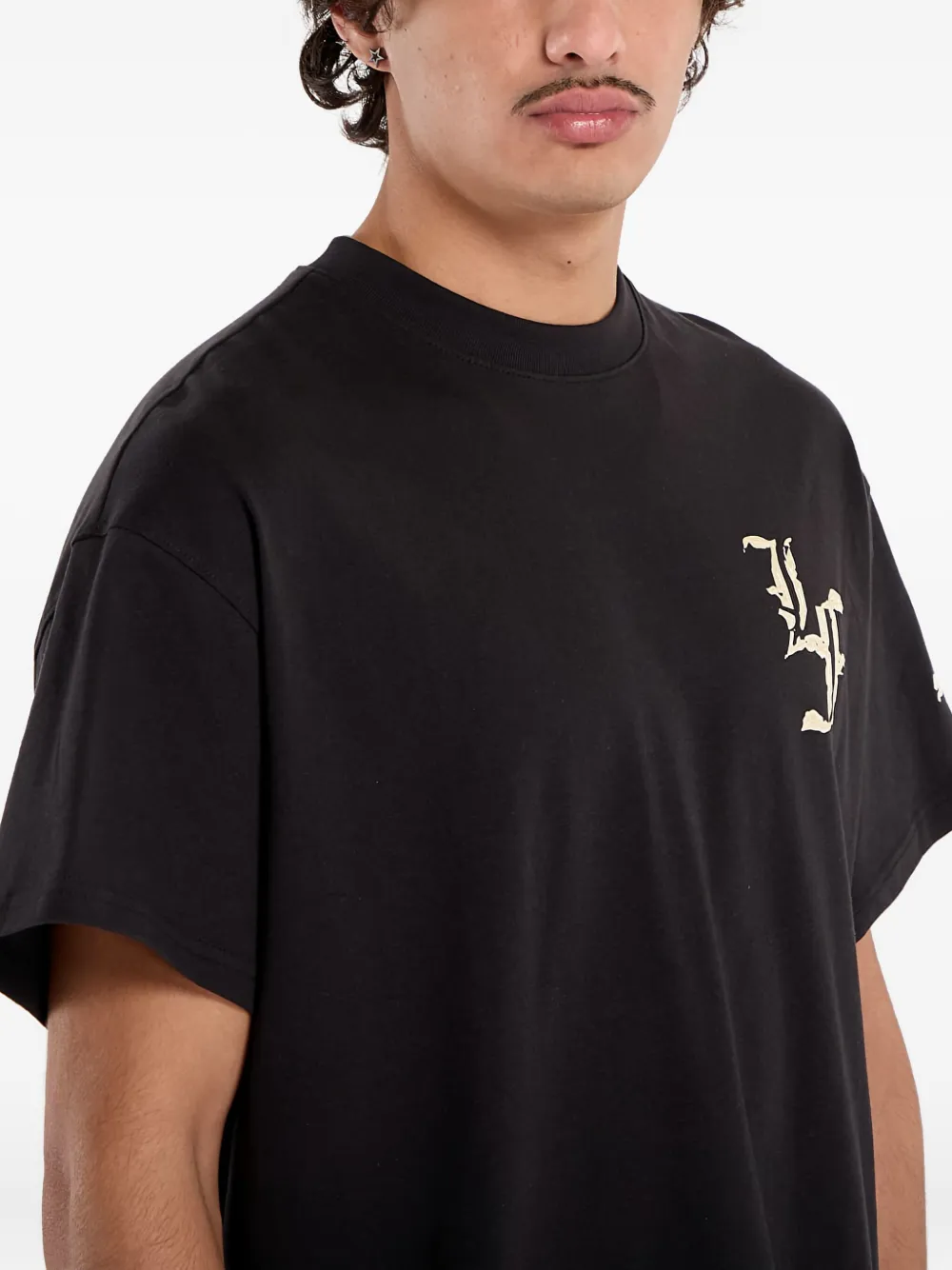 Puma Graphic-print T-shirt In Black