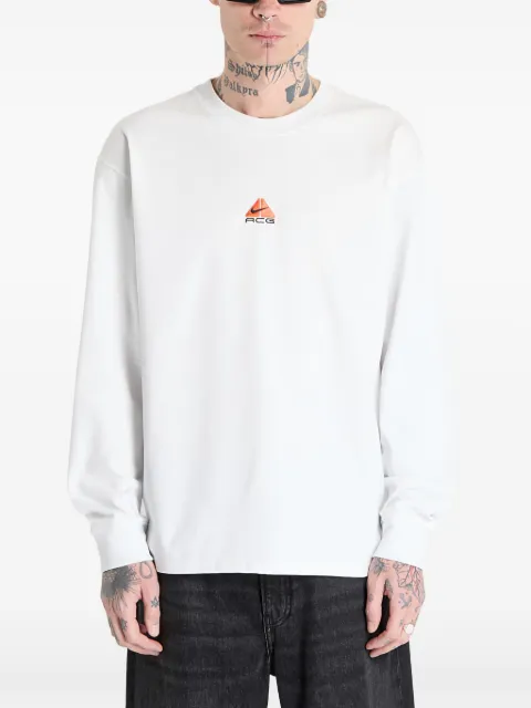 Nike logo-print long-sleeve T-shirt