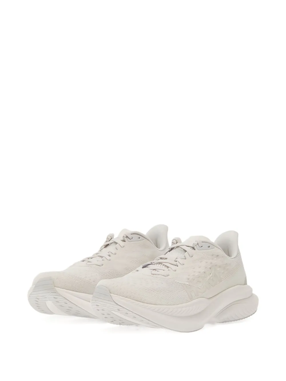 HOKA Mach 6 perforated-detail sneakers White
