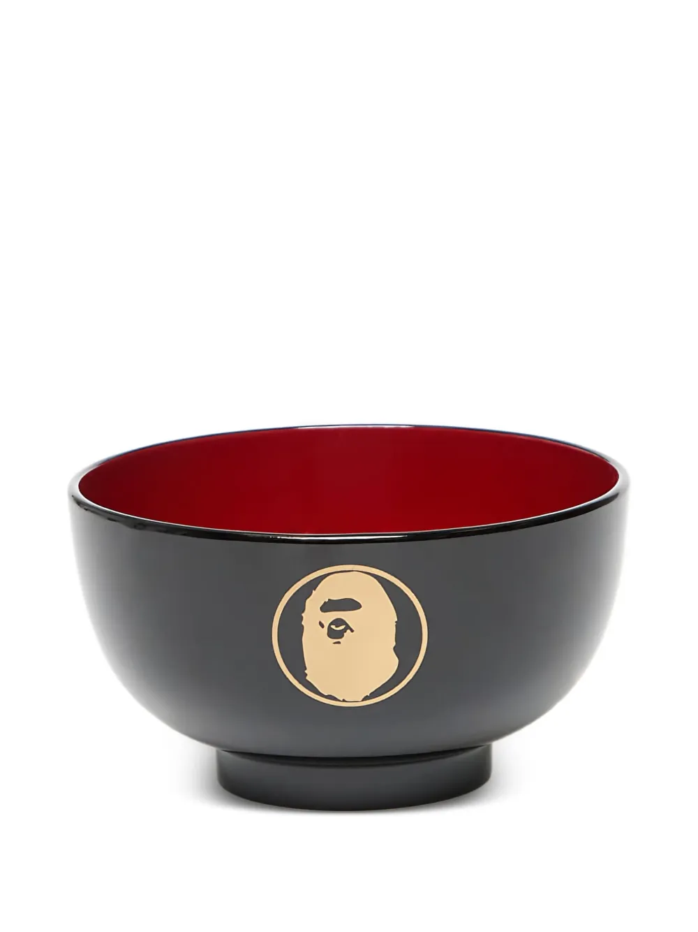 A Bathing Ape Ape-head Soup Bowl In Black