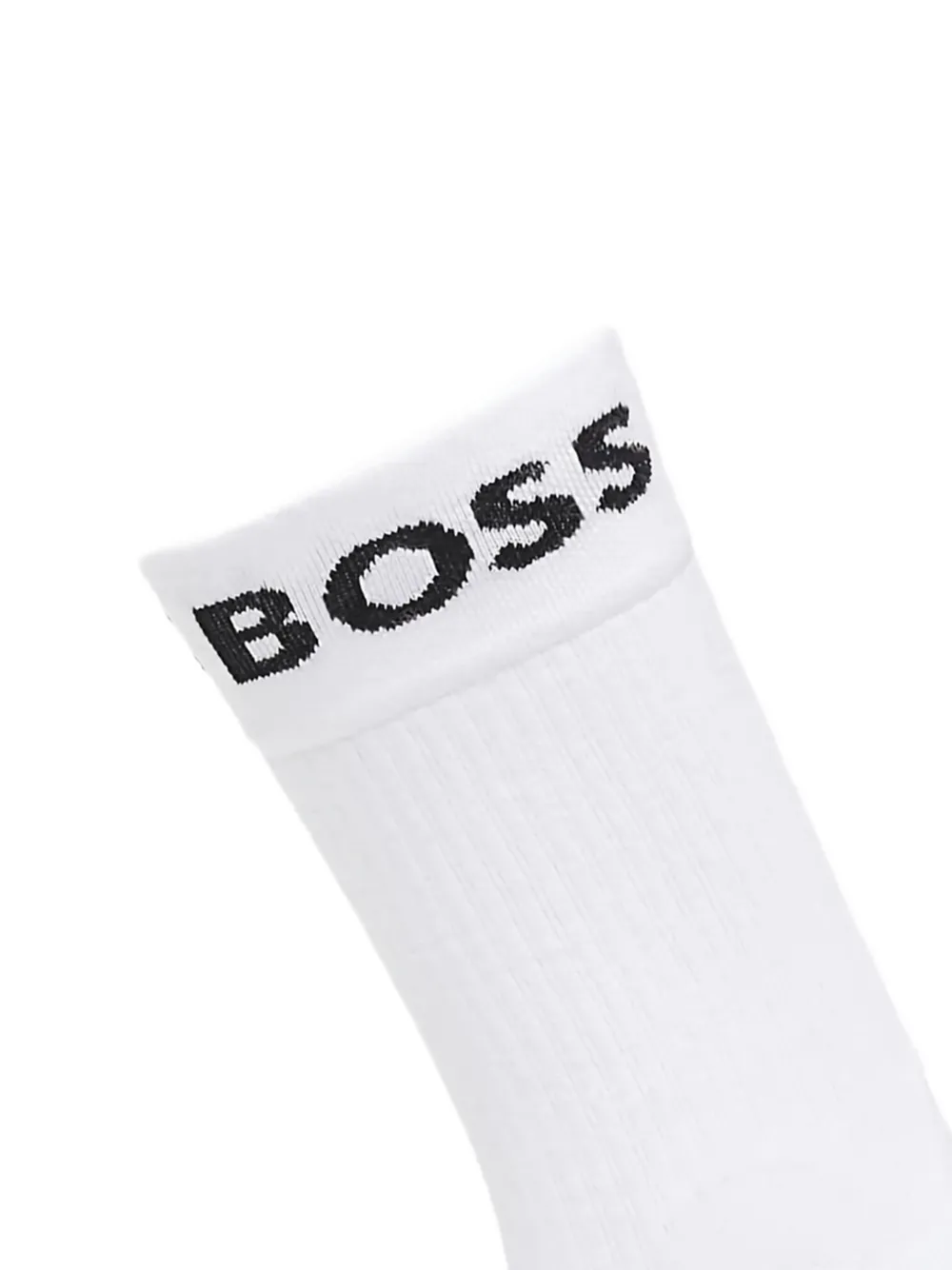 HUGO logo-detail quarter socks (pack of two) Wit