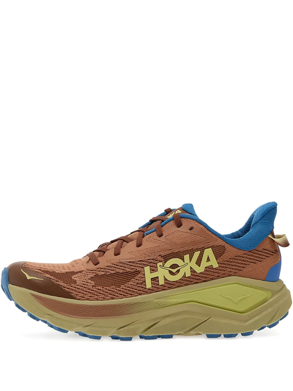 HOKA Challenger 8 mesh-panelled sneakers Brown