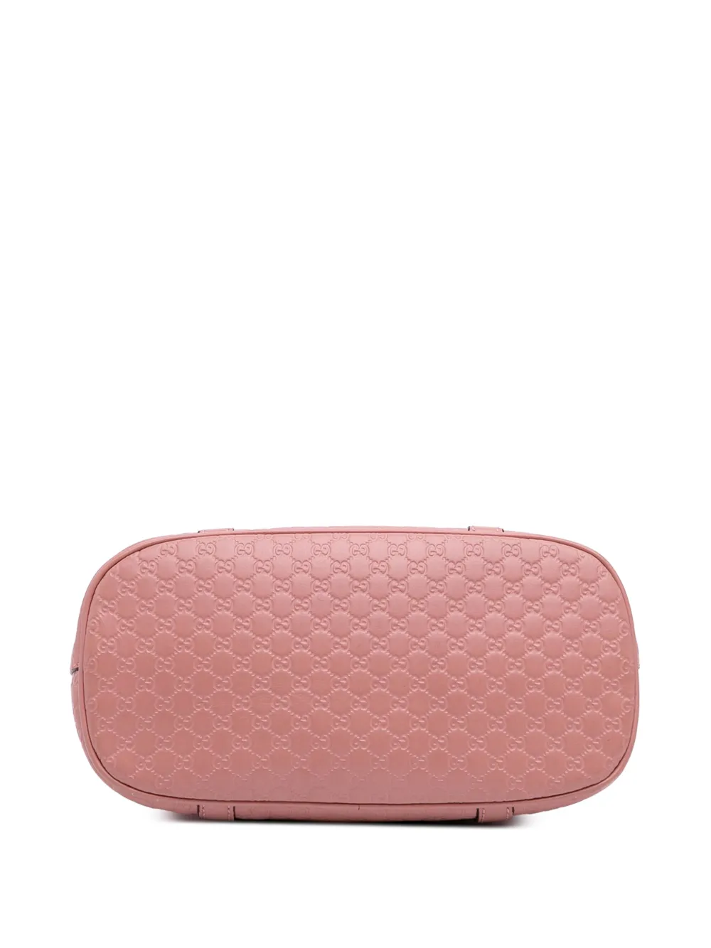 Pre-owned Gucci 2016-2025 Mini Microssima Dome Satchel In Pink