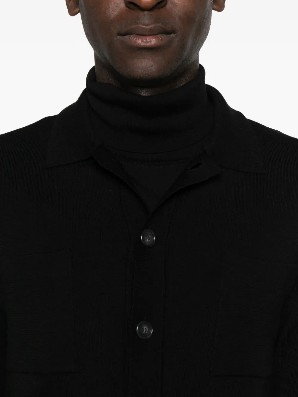 Daniele Fiesoli Buttoned Pocketed Cardigan In Black