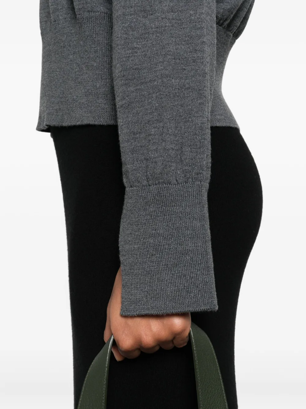 Daniele Fiesoli Merino-wool Crew-neck Sweater In Gray