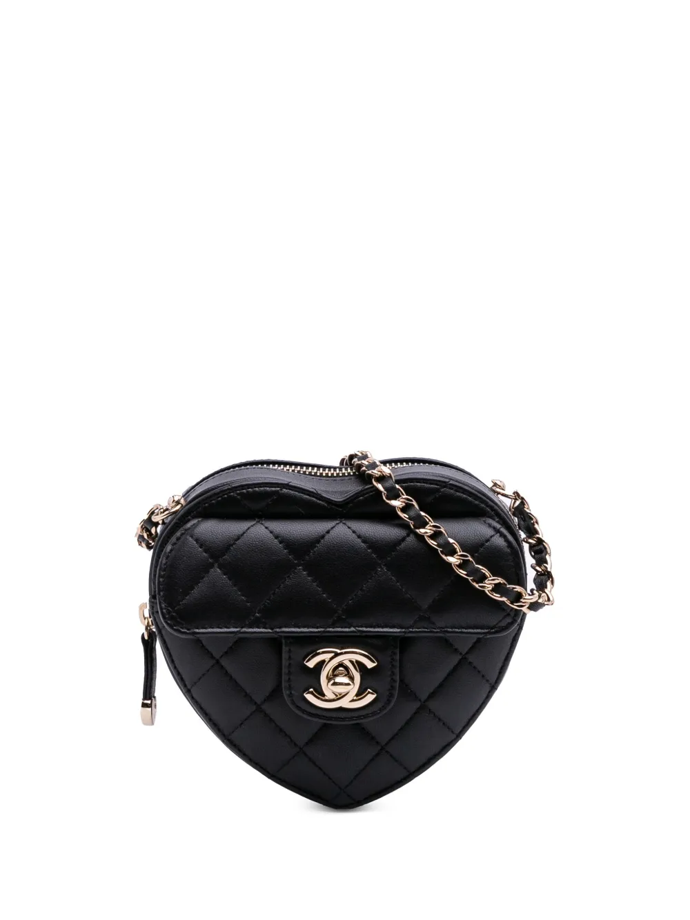 2021 Mini Lambskin CC in Love Heart crossbody bag