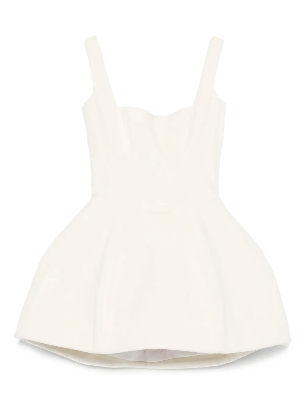 Vestiaire d'un Oiseau Libre square-neck flared mini dress | White | Image 1