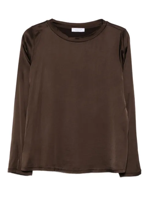 Daniele Fiesoli long-sleeve satin top