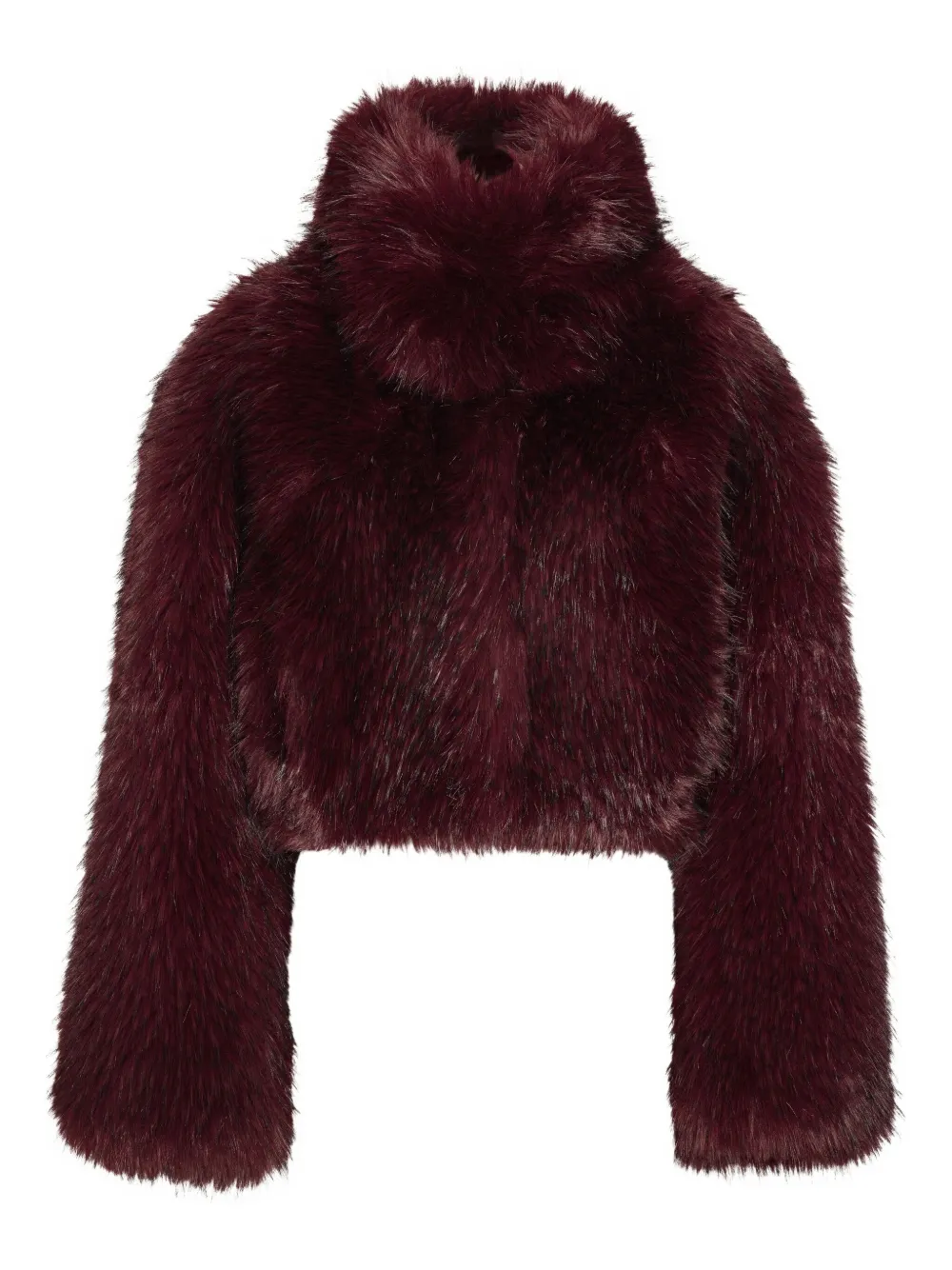 ROTATE BIRGER CHRISTENSEN high-neck cropped jacket | Faux Fur & Shearling Jackets | Image 2