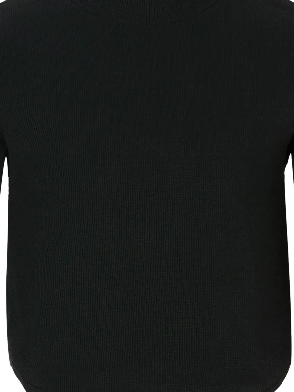 DONDUP KIDS ribbed high-neck sweater Zwart