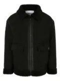 DONDUP KIDS fleece-detail bomber jacket - Black