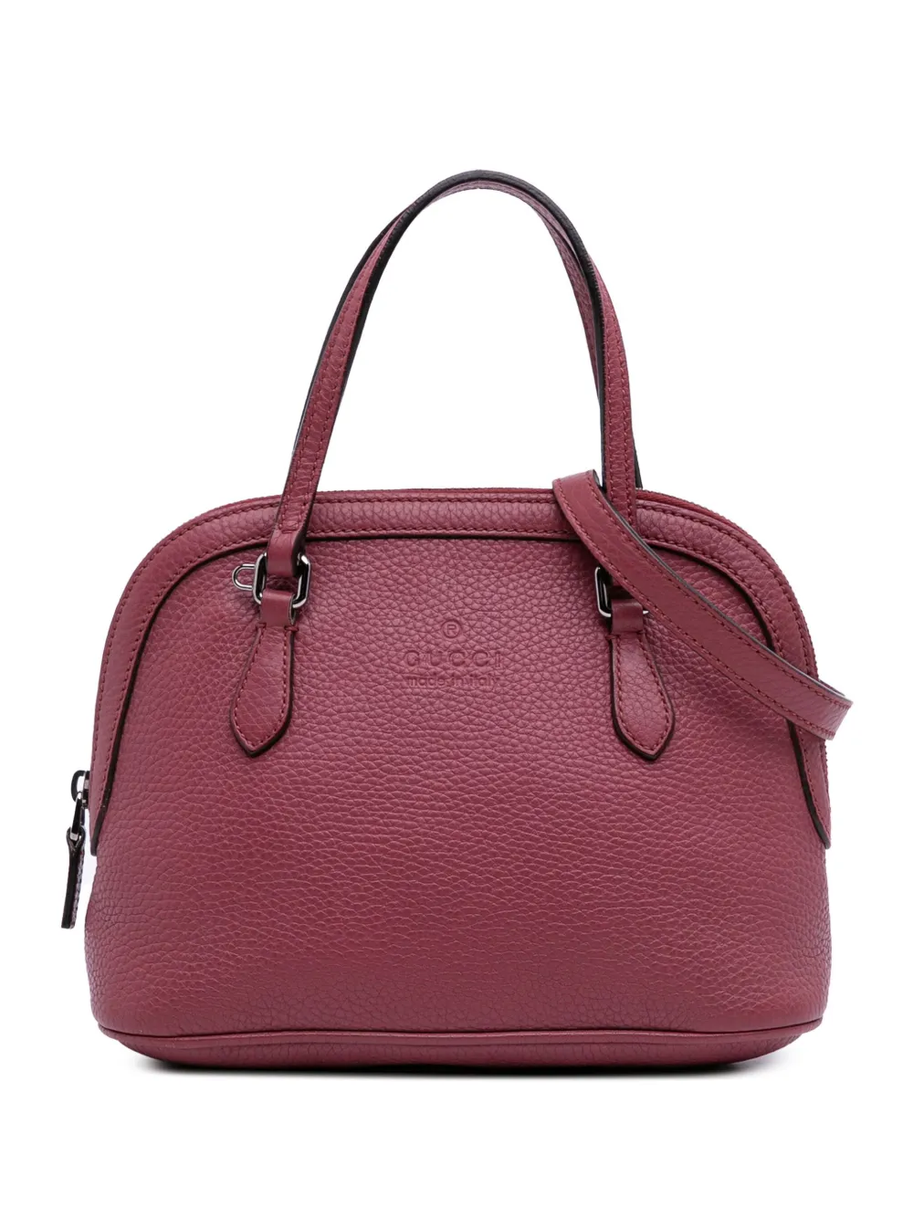 Pre-owned Gucci 2016-2025 Mini Ssima Dome Satchel In Pink