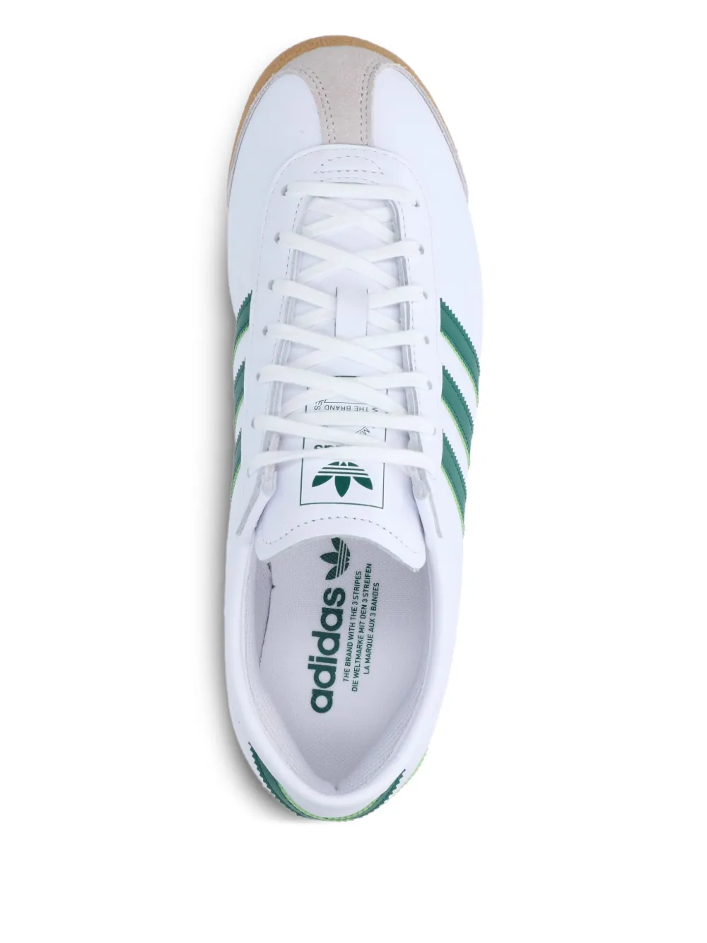 adidas 70s italian three-stripe leather trainers White
