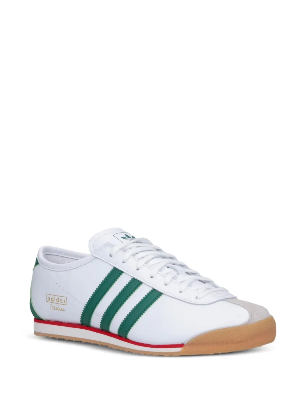 adidas 70s italian three-stripe leather trainers White