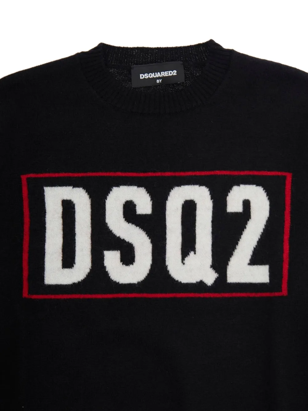 DSQUARED2 KIDS logo-detail long-sleeves sweater Zwart