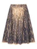 Diesel printed tulle midi skirt - Grey